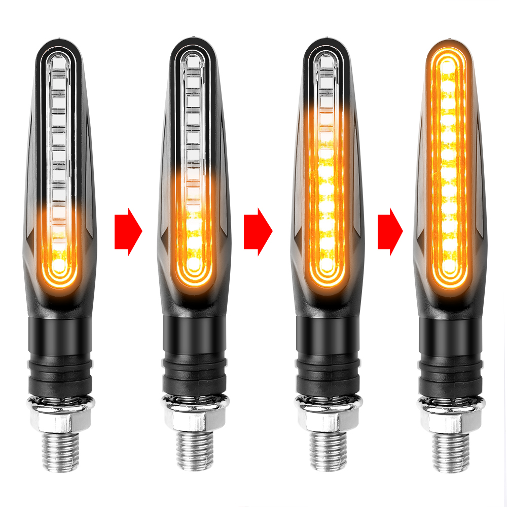 Sos Light Strobe - 2PCS Motorcycle Turn Signals Light 12V