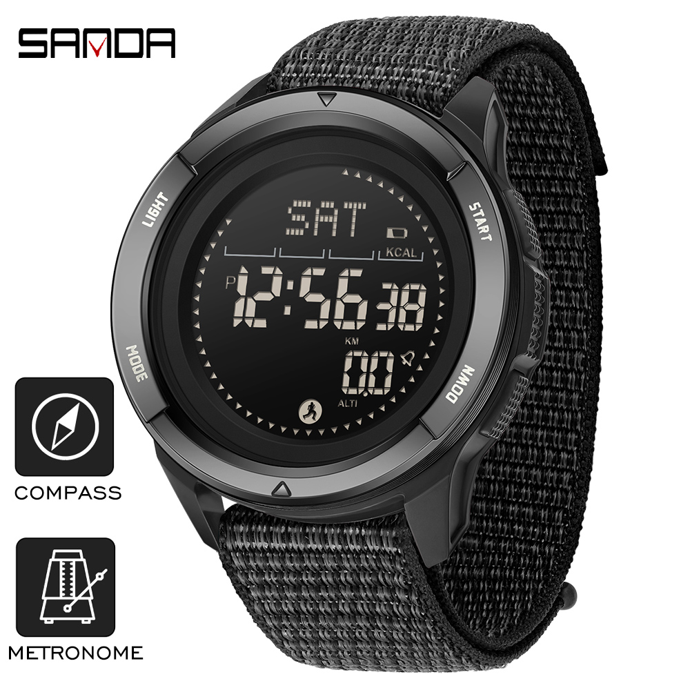 SANDA Brand Electronic Watches - Compass Lensatic recension och pris
