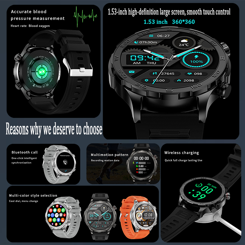 New GPS Track Smart Watch Men  - Compass Lensatic recension och pris