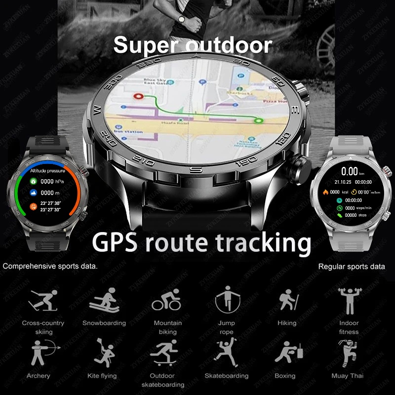 New GPS Track Smart Watch Men  - Compass Lensatic recension och pris