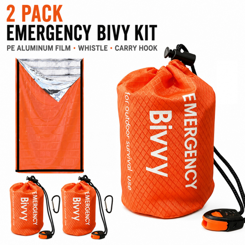 2 Pack Emergency Sleeping Bag, - Bivy Bag Emergency recension och pris