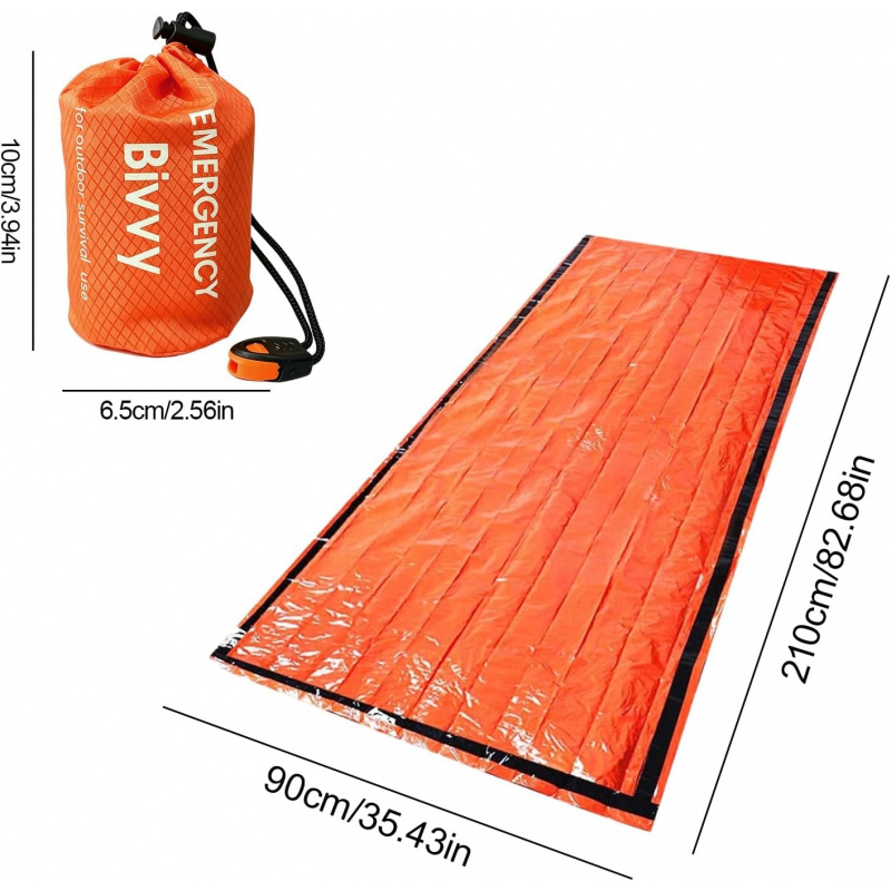 2 Pack Emergency Sleeping Bag, - Bivy Bag Emergency recension och pris