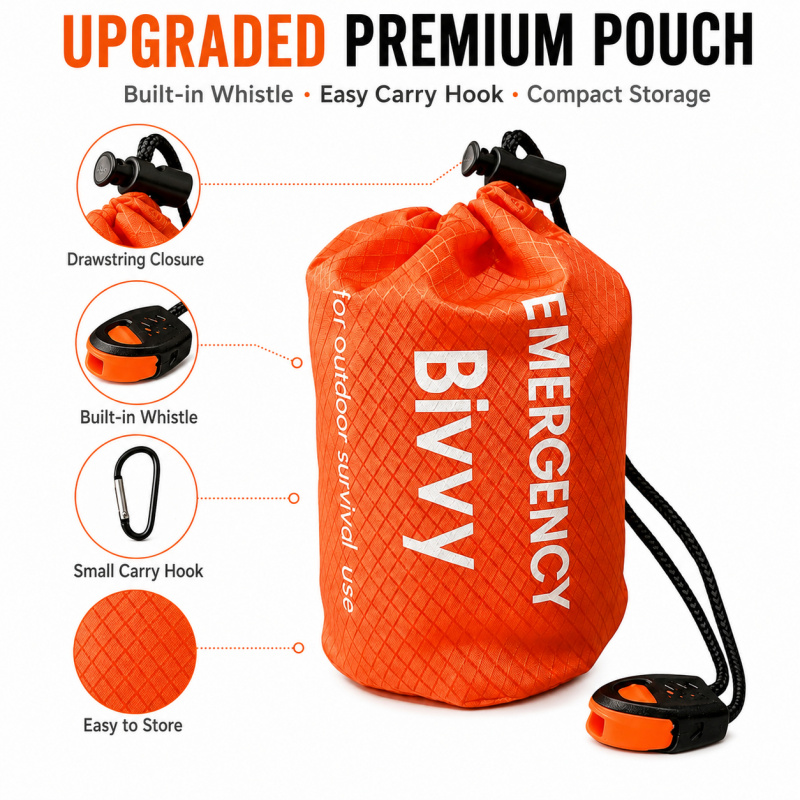 2 Pack Emergency Sleeping Bag, - Bivy Bag Emergency recension och pris