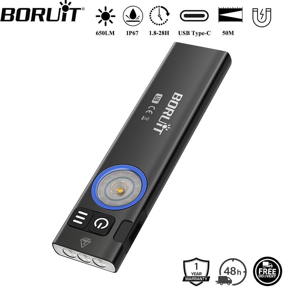 BORUiT U8 650LM EDC LED Flashl - Fishing Kit Compact recension och pris