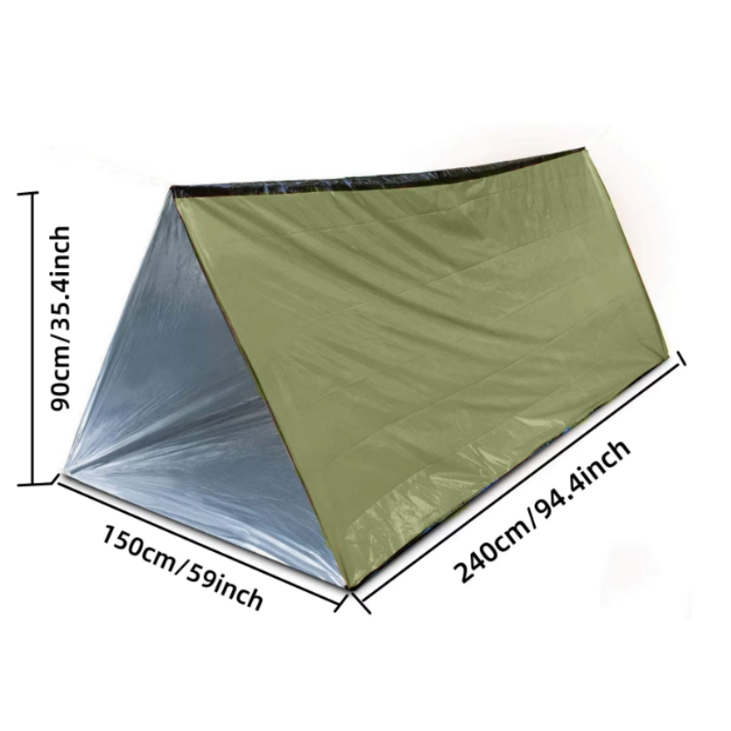 2 Person Reusable Mylar Tube E - Emergency Mylar Tent recension och pris