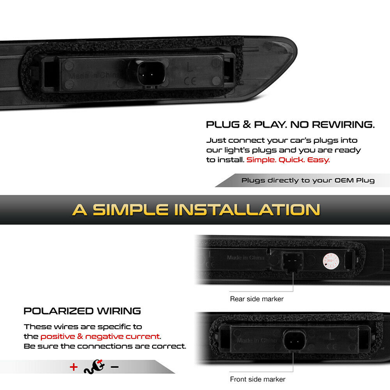 Smoked Lens Front Amber / Rear - Signal Flare Kit recension och pris