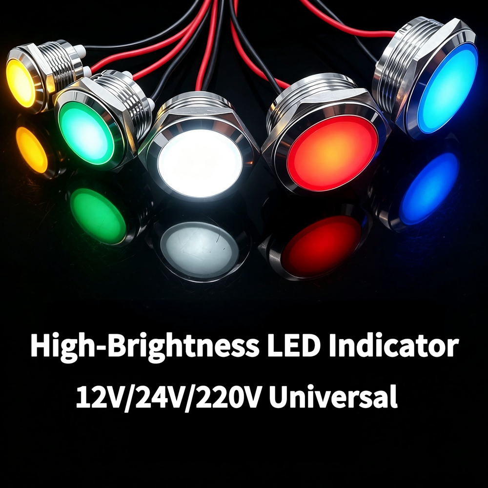 Metal LED Indicator Light 12mm - Signal Panel Orange recension och pris