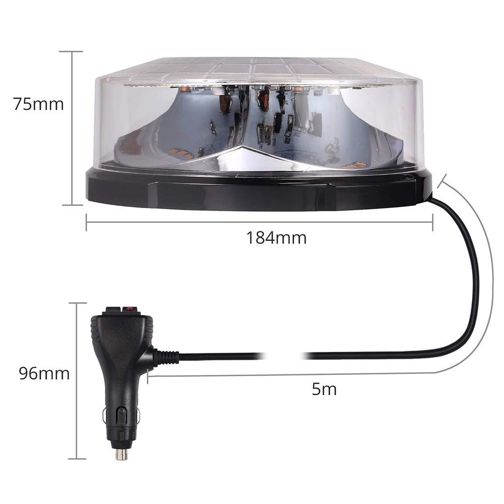 Yellow 24 LED Car Roof Ceiling - Sos Light Strobe recension och pris