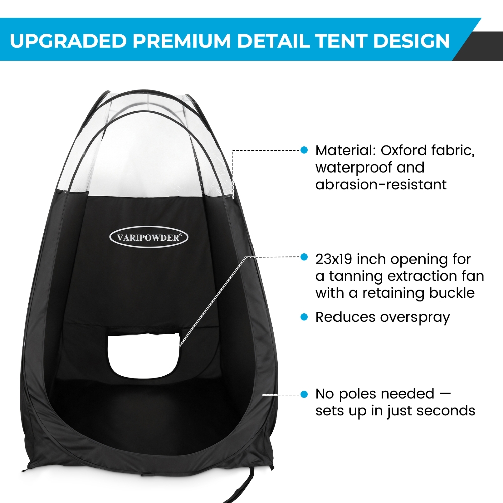 Black Spray Tanning Tent Porta - Emergency Mylar Tent recension och pris