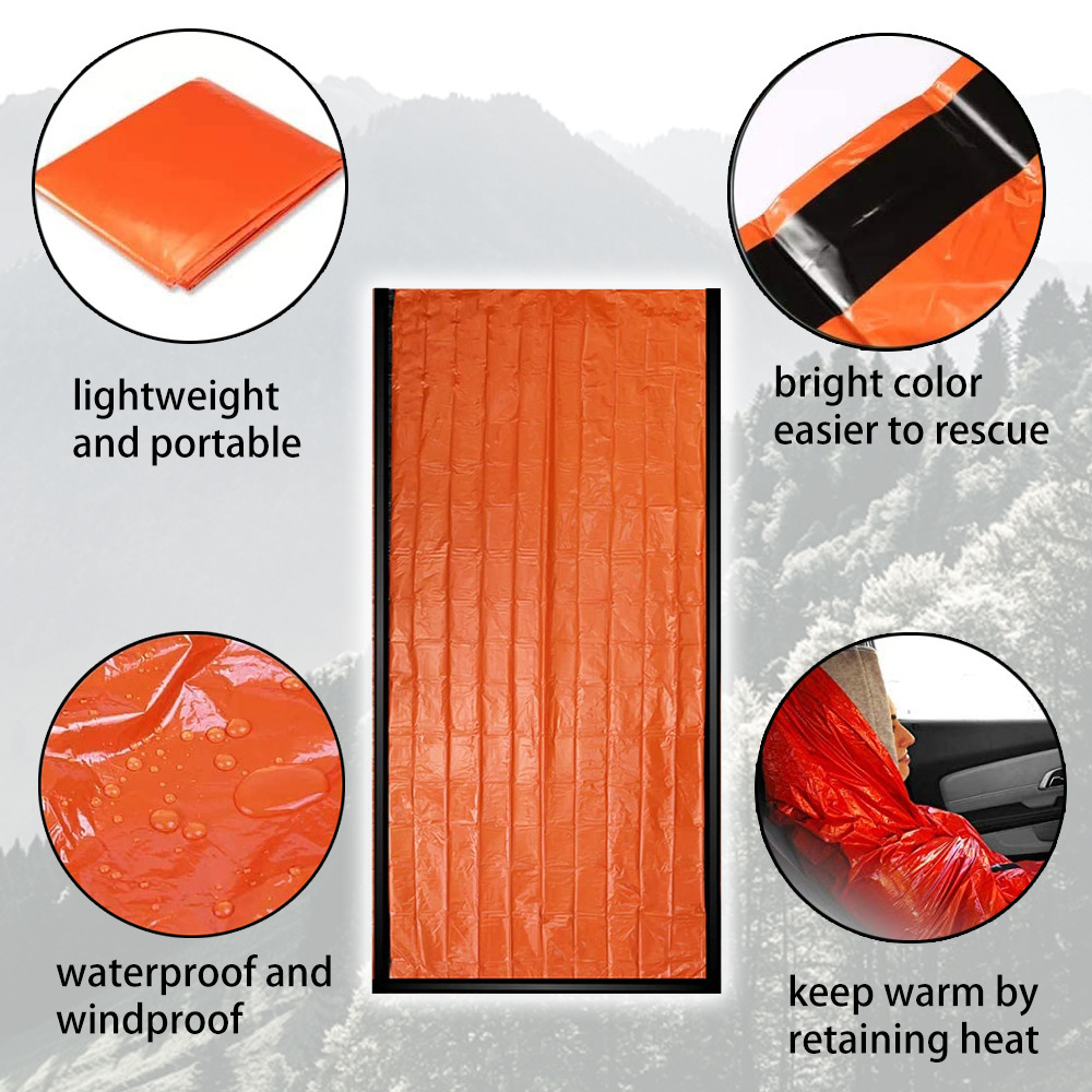 Waterproof Reusable Thermal My - Emergency Mylar Tent recension och pris