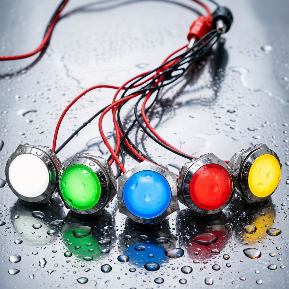 Metal LED Indicator Light 12mm - Signal Panel Orange recension och pris
