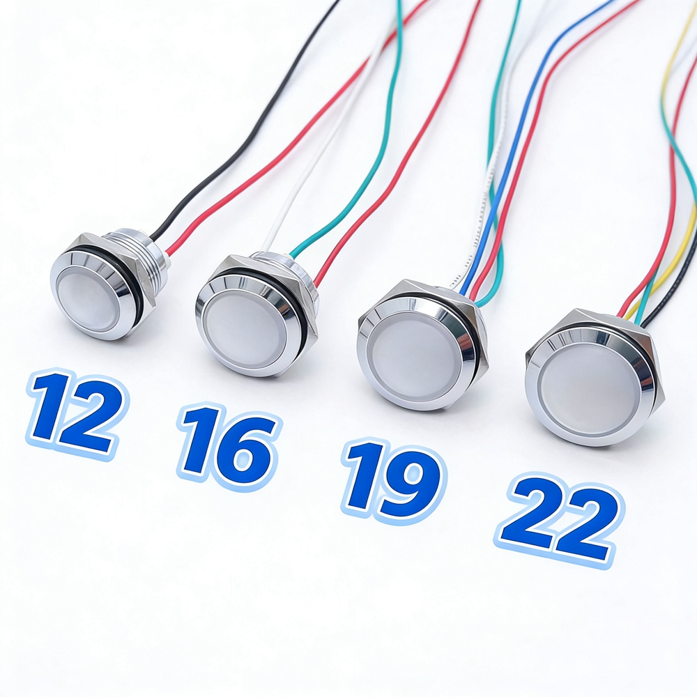 Metal LED Indicator Light 12mm - Signal Panel Orange recension och pris