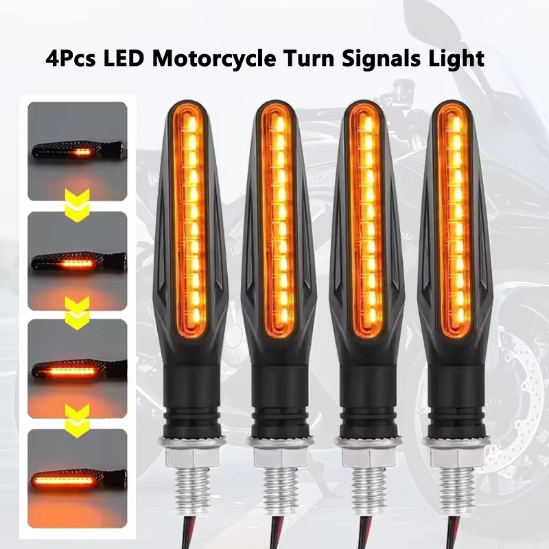 2/4PCS Motorcycle LED Turn Sig - Sos Light Strobe recension och pris