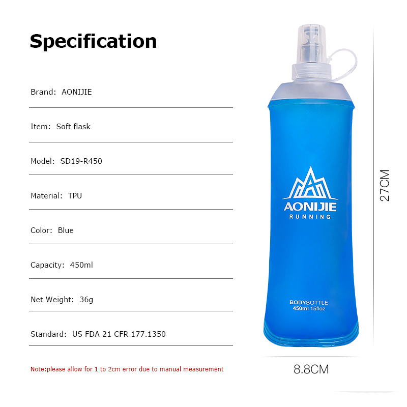 AONIJIE SD19 R450 Soft Flask F - Water Bag Collapsible recension och pris