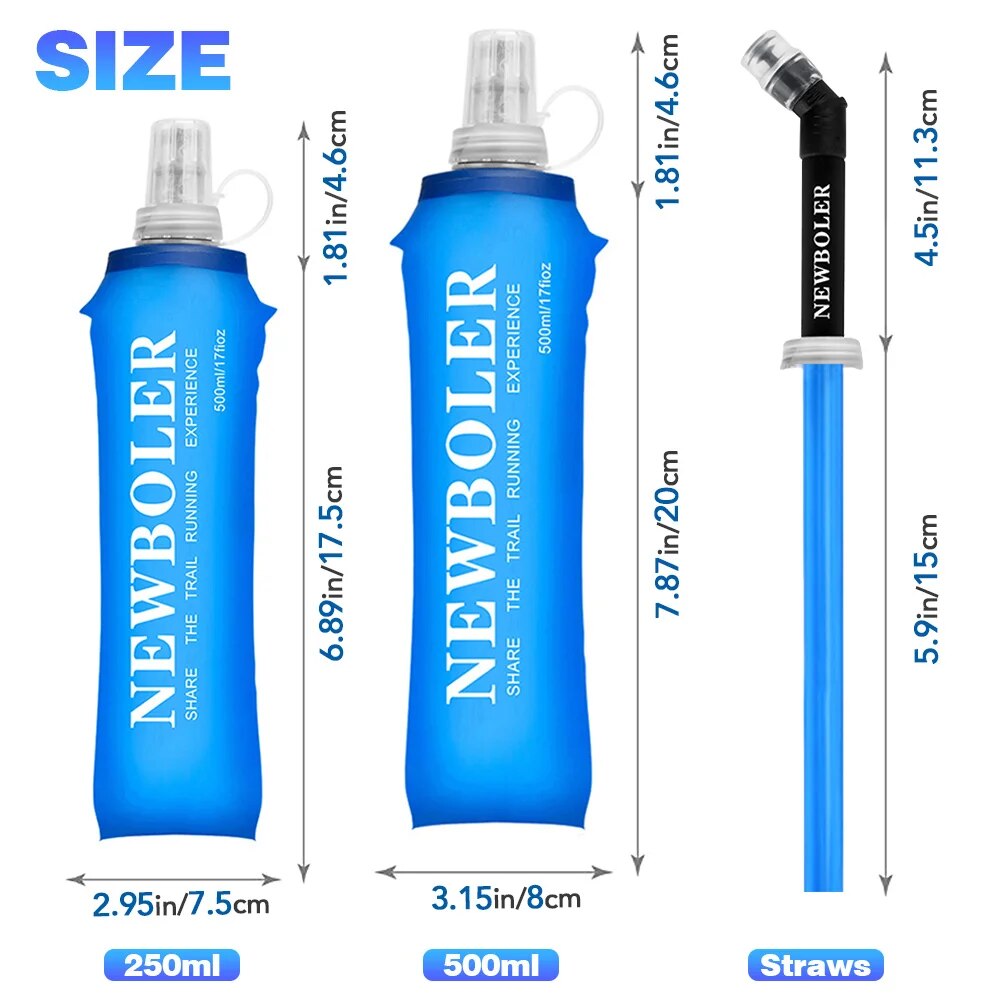 NEWBOLER 250ml 500ml Water Bot - Water Bag Collapsible recension och pris