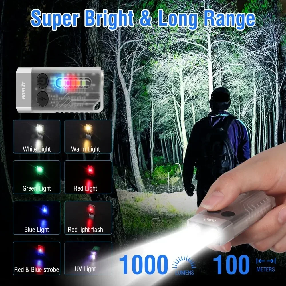 BORUiT V10 Keychain UV LED EDC - Fishing Kit Compact recension och pris