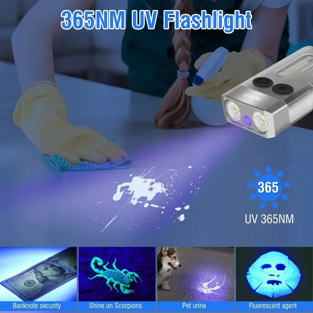 BORUiT V10 Keychain UV LED EDC - Fishing Kit Compact recension och pris