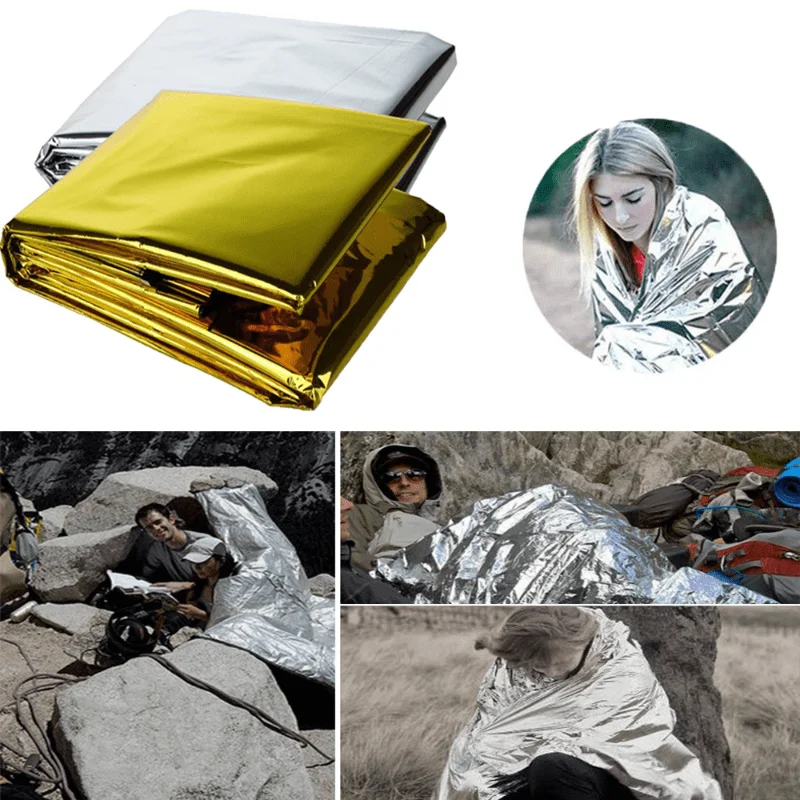 1pcs Outdoor survival portable - Survival Blanket Reflective recension och pris