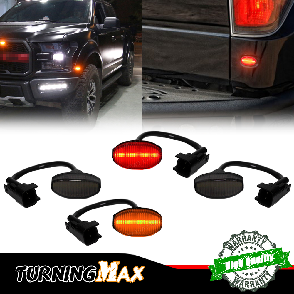 4PCS Smoked Lens Front Amber & - Signal Flare Kit recension och pris