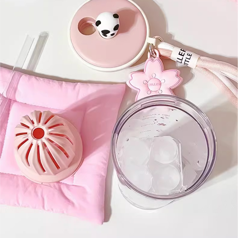 650ml Kawaii Water Bottle With - Water Purification Straw recension och pris