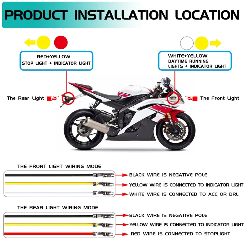 Motorcycle LED Turn Signals Li - Sos Light Strobe recension och pris