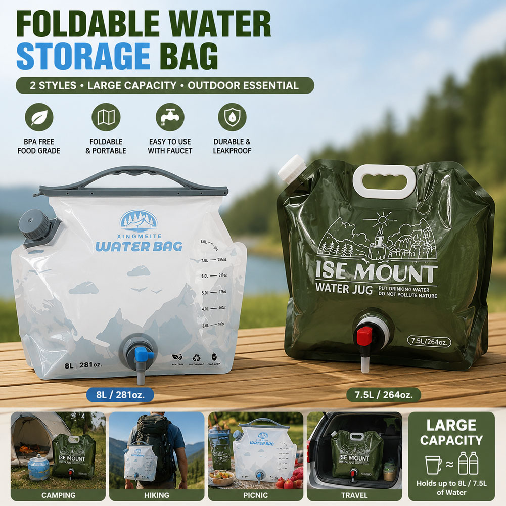 8L Large Capacity Outdoor Fold - Water Bag Collapsible recension och pris