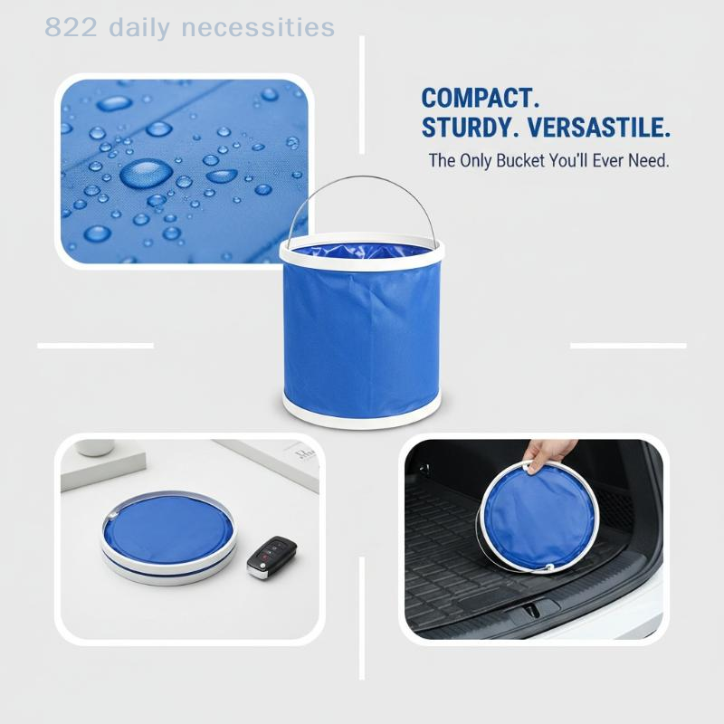 9L 13L Car Folding Bucket Oxfo - Water Bag Collapsible recension och pris