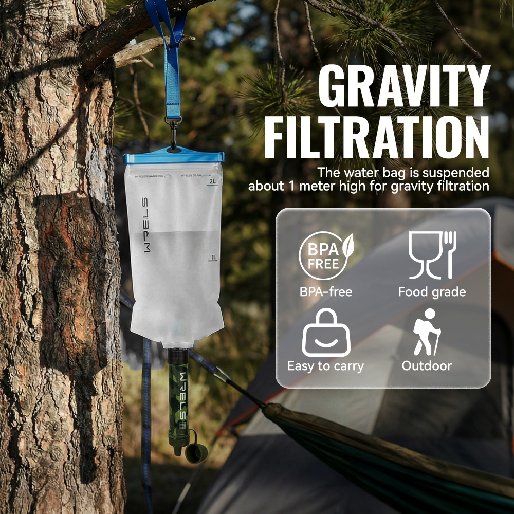 WRELS Outdoor Portable Water F - Water Purification Straw recension och pris