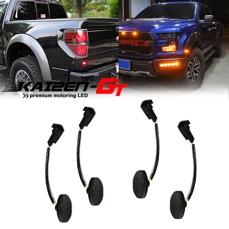 4PCS Smoked Lens Front Amber & - Signal Flare Kit recension och pris